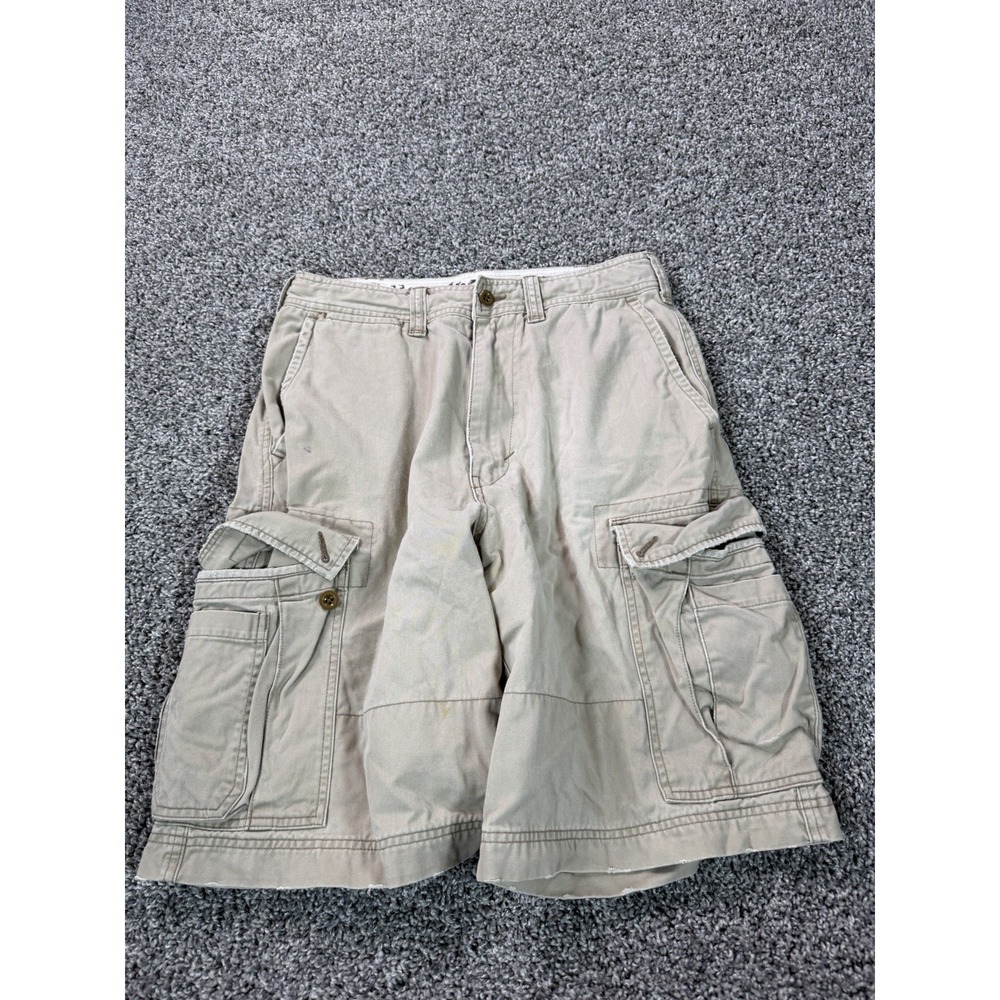 Vintage Y2K American Eagle Cargo Shorts Men's Size 30 Beige